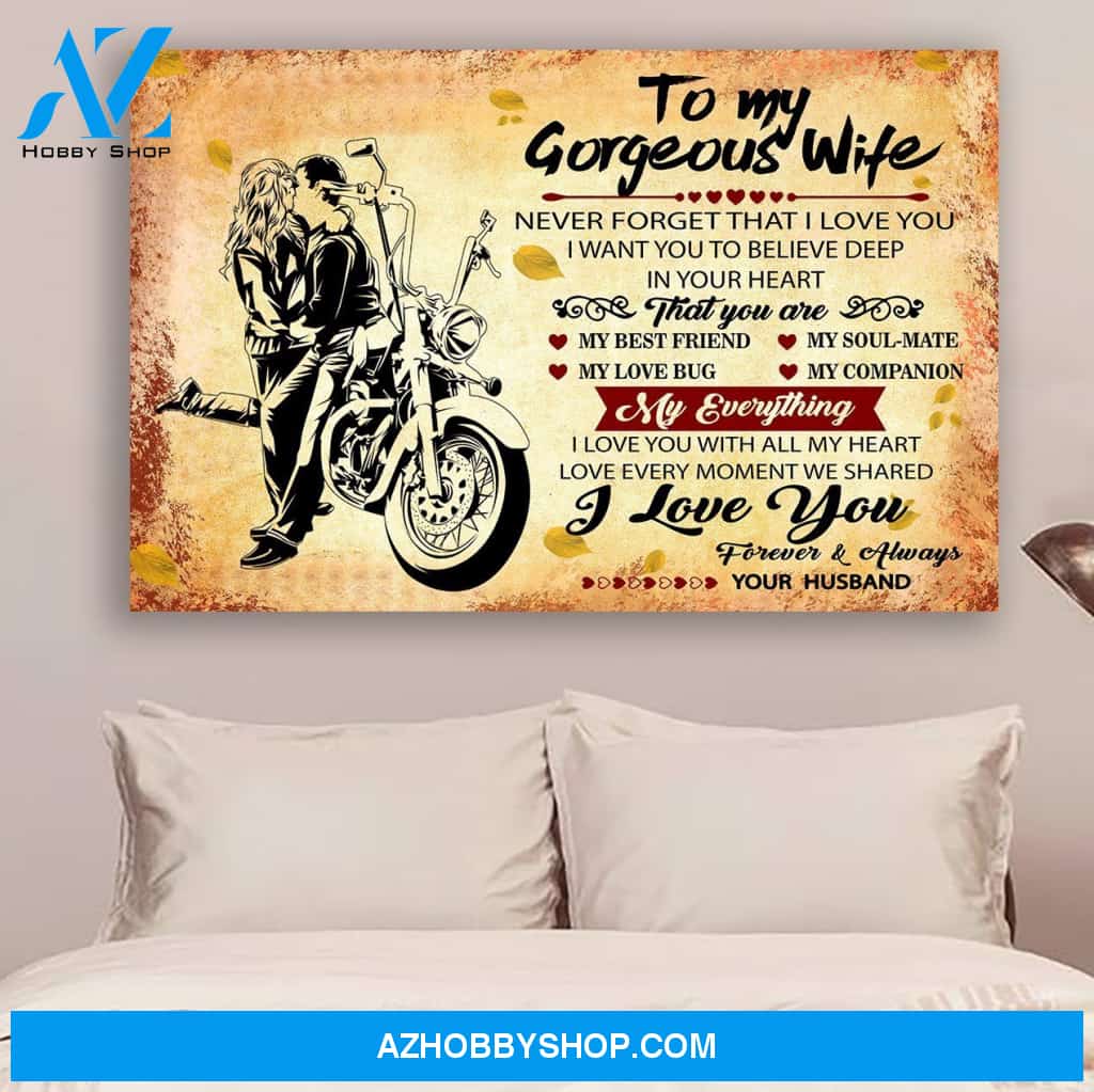 G-Biker poster - Husband to Wife - I love you