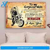 G-Biker poster - Husband to Wife - I love you