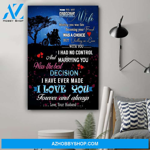 G-Biker poster - Husband to wife - Meeting you was fate