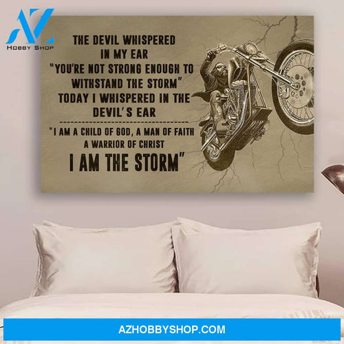 G- Biker poster - I am the storm