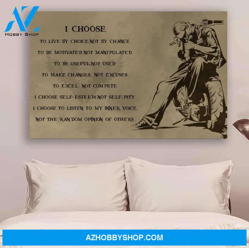 G- biker poster - i choose