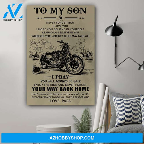 G-Biker poster - Papa to son - Your way back home