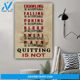 G- Biker Poster - Quitting is not