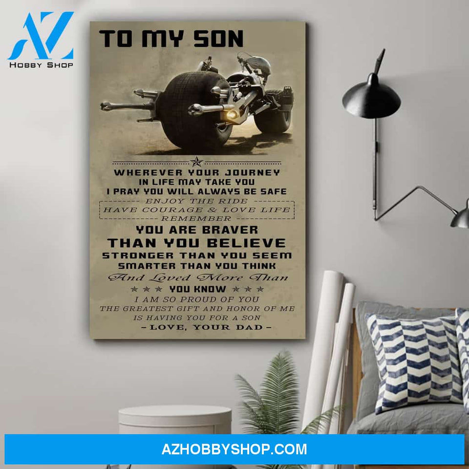 G-Biker poster - To my son - You are braver