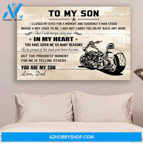 G- Biker poster - To my son - You are my son