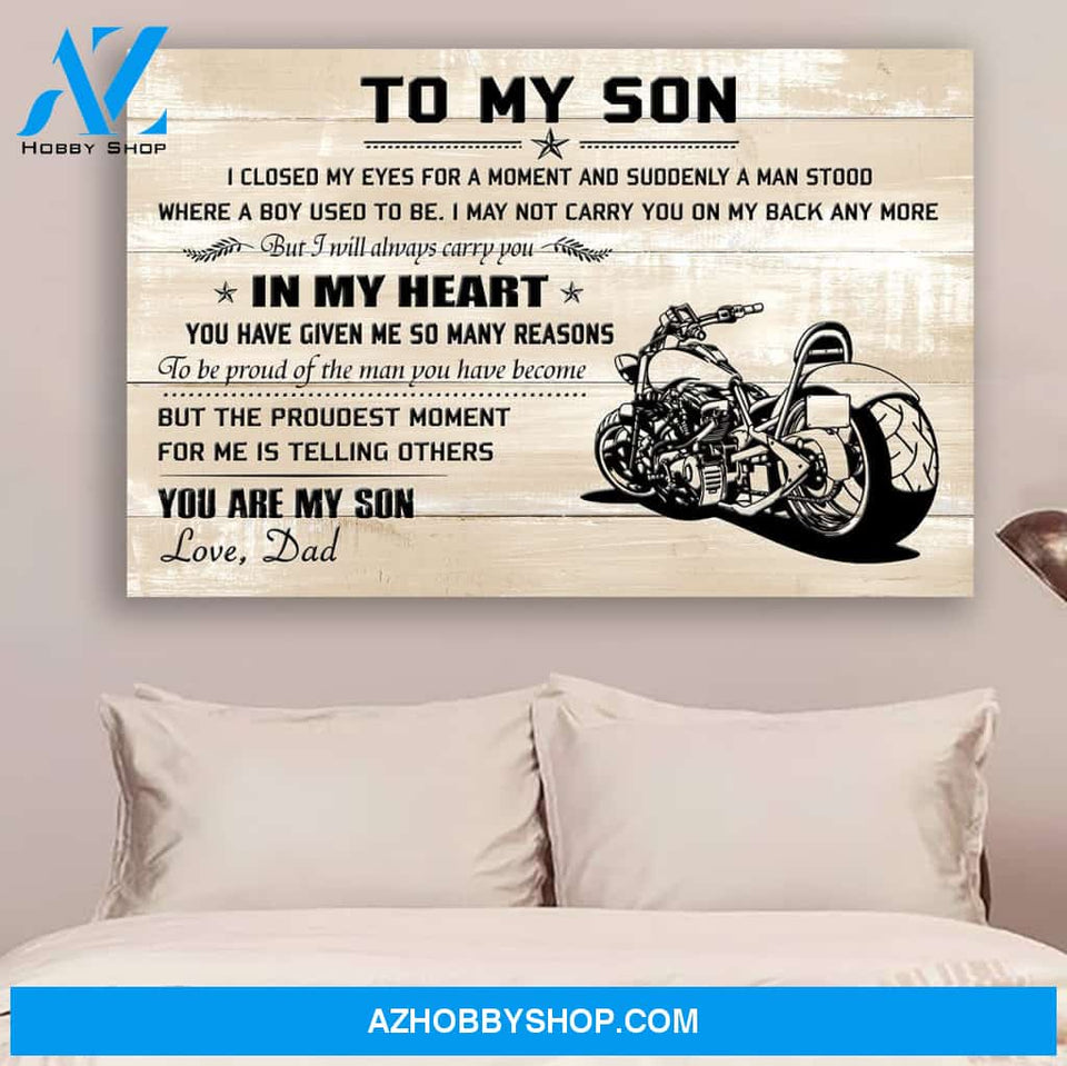 G- Biker poster - To my son - You are my son