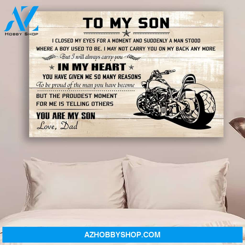 G- Biker poster - To my son - You are my son