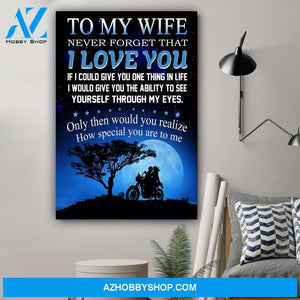 G-Biker poster - To my wife - I love you