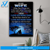 G-Biker poster - To my wife - I love you more than