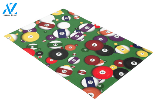 Billiards Sport Doormat Indoor and Outdoor Mat Entrance Rug Housewarming Gift Sweet Home Decor Gift Gift for Billiards Lovers Sport Lovers
