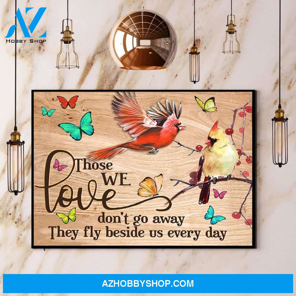 Bird Butterfly They Fly Beside Us Every Day Canvas And Poster, Wall Decor Visual Art