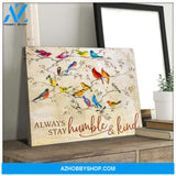 Bird Canvas - Hanging Art Above Sofa