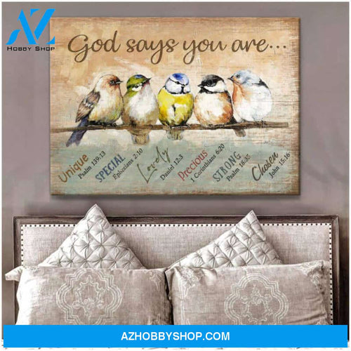 Bird Canvas - Hanging Art For Living Room