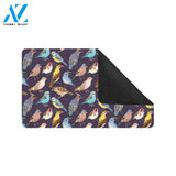 Bird Cute Print Pattern Rubber Doormat