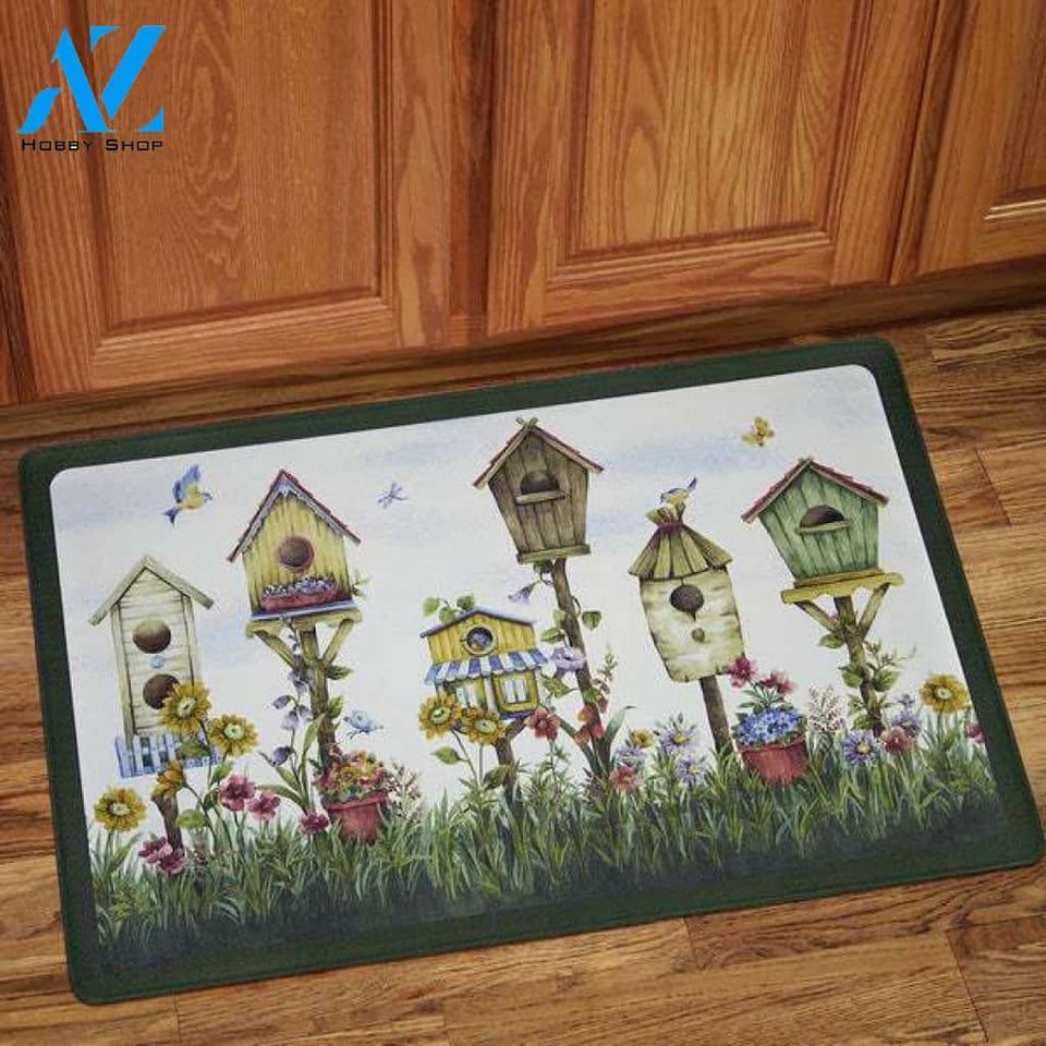 Birdhouse Easy Clean Welcome DoorMat | Felt And Rubber | DO2868