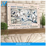Birds Canvas Don worry about a thing Cause every little thing is gonna be alright Wall Art Decor