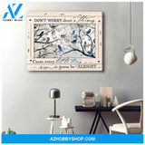Birds Canvas Don worry about a thing Cause every little thing is gonna be alright Wall Art Decor