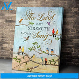 Birds The Lord Is My Strength And My Long Wall Art Canvas Prints