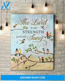 Birds The Lord Is My Strength And My Long Wall Art Canvas Prints