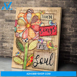 Birds Then Sings My Soul Wall Art Canvas Prints, Wall Decor Visual Art