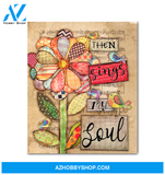 Birds Then Sings My Soul Wall Art Canvas Prints, Wall Decor Visual Art
