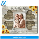 Birthday Gift Ideas For Mom From Daughter Custom Photo Canvas You Will Always Be My Loving Mother Ohcanvas