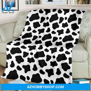 Black And White Cow Print Funny Blanket Gift for Cow Lovers Birthday Gift Home Decor Bedding Couch Sofa Soft and Comfy Cozy