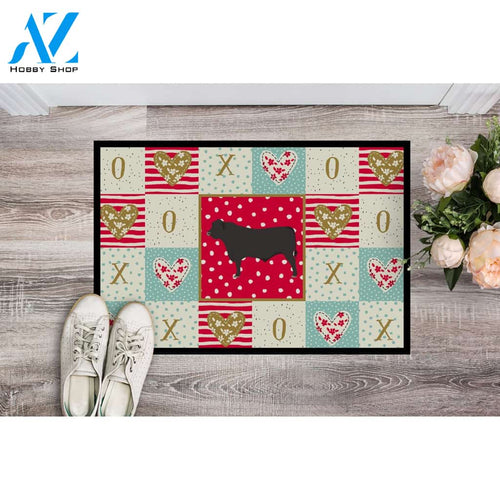 Black Angus Cow Doormat Welcome Mat Housewarming Gift Home Decor Funny Doormat Gift For Cow Lovers Gift For Farmer Gift For Family