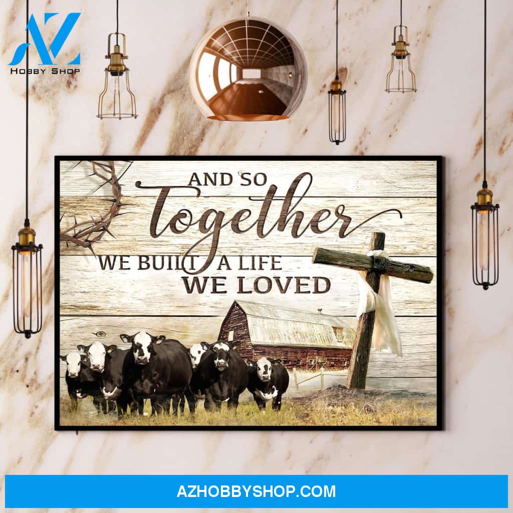 Black Baldies And So Together We Built A Life We Loved Canvas And Poster, Wall Decor Visual Art