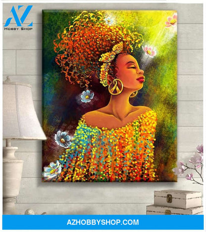 Black Girl Canvas And Poster,Canvas Prints,Wall Decor Visual Art