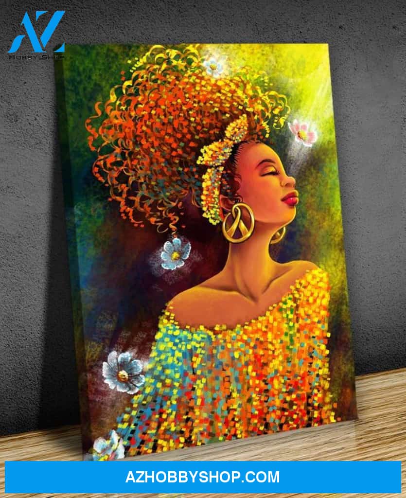 Black Girl Canvas And Poster,Canvas Prints,Wall Decor Visual Art