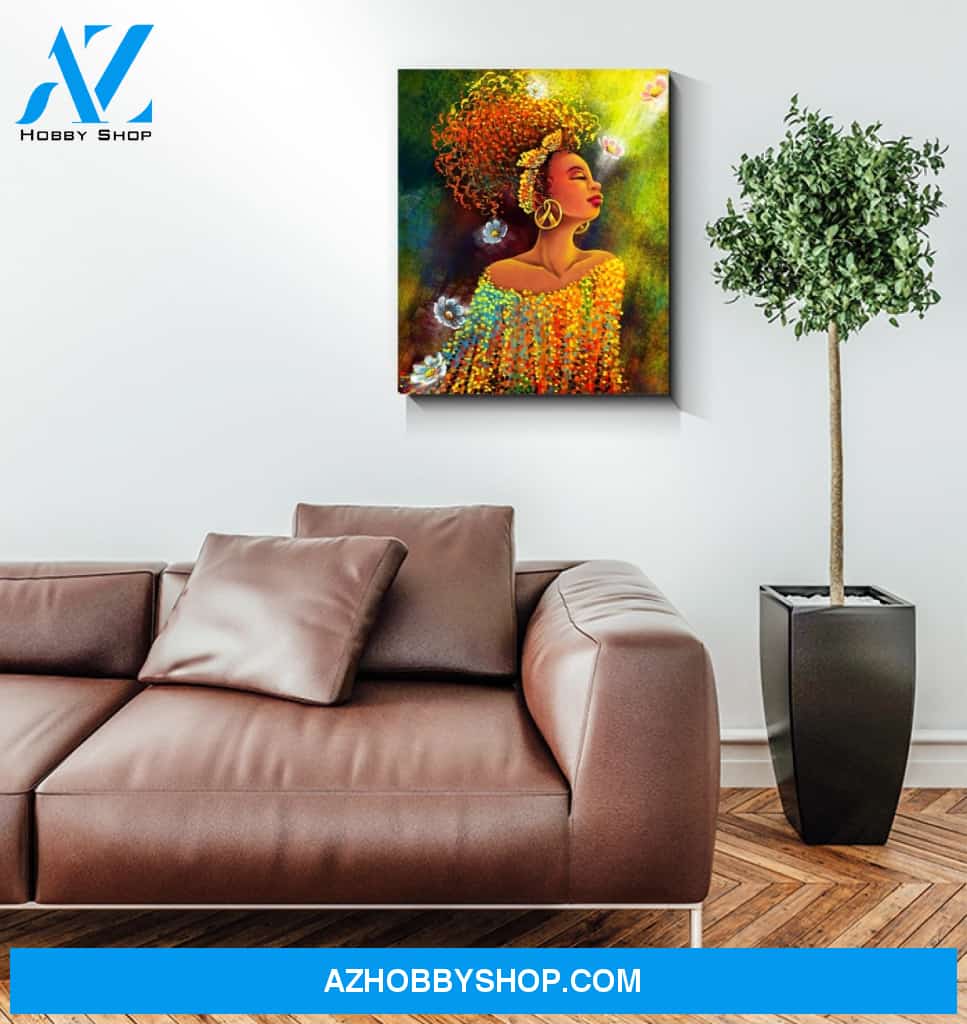 Black Girl Canvas And Poster,Canvas Prints,Wall Decor Visual Art
