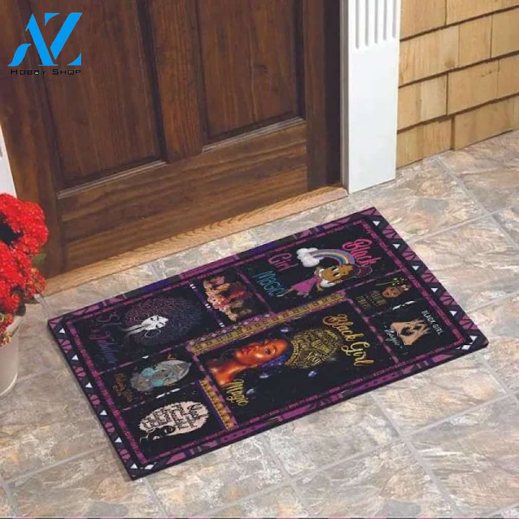 Black Girl Magic Black Queen Beautiful Strong Doormat
