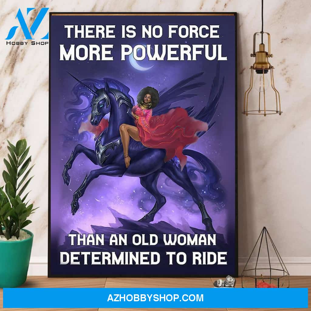 Black Girl There Is No Force More Powerful Poster Canvas Wall Decor Visual Art