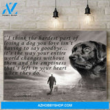 Black Labrador Dog Canvas Prints Wall Art - Matte Canvas