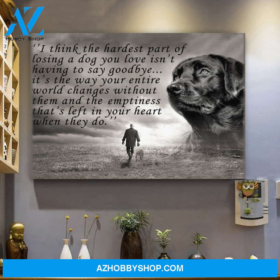 Black Labrador Dog Canvas Prints Wall Art - Matte Canvas