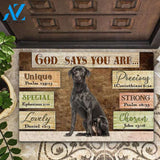 Black Labrador God Says You Are Doormat