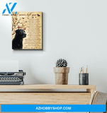 Black Labrador I Never Left You Wall Art Canvas Prints