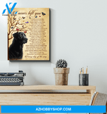 Black Labrador I Never Left You Wall Art Canvas Prints