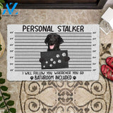 Black Labrador Retriever Personal Stalker Doormat