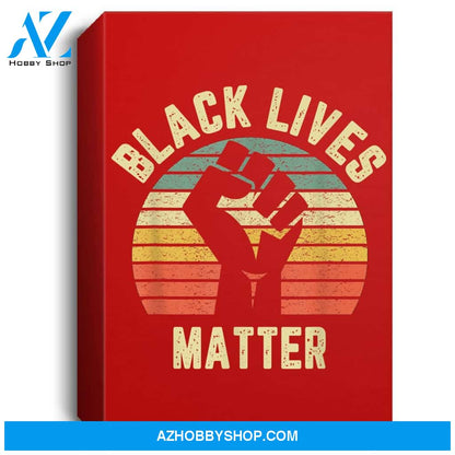 Black Lives Matter Cool Retro Design For Blm Portrait Canvas