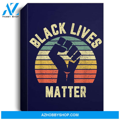 Black Lives Matter Cool Retro Design For Blm Portrait Canvas