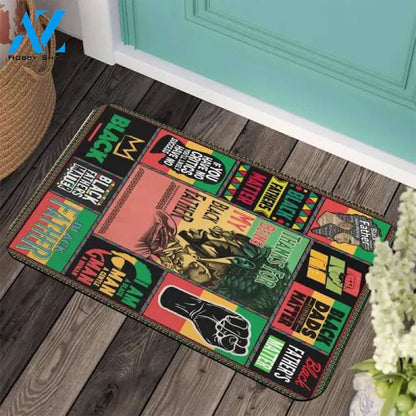 Black Lives Matter Door Mat, New Home Gift, Housewarming Gift, Indoor Mat, Super Absorbent, Non Slip