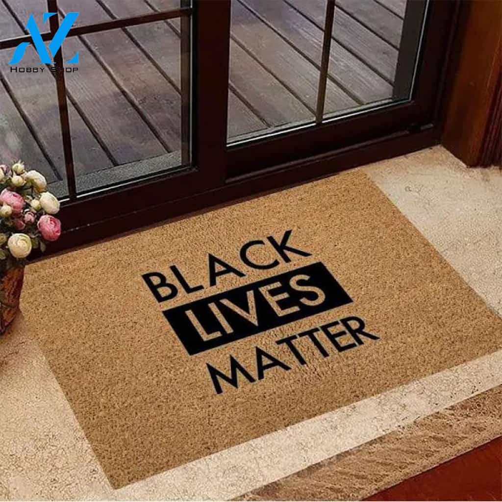 Black Lives Matter Doormat Fight For Human Rights For Black BLM Door Mat Gifts For Godfather