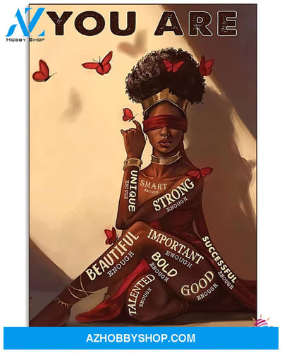 Black Pride Gift For Butterfly Lover Butterflies Black Girl You Are Canvas Art And Poster Ln Black And Proud 365 Smart Black Afro Proud
