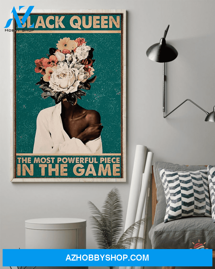 Black Pride Black Queen The Most Powerful Piece Canvas Ch Afro Proud Hippie Poster Canvas Black And Proud 365 Blackity