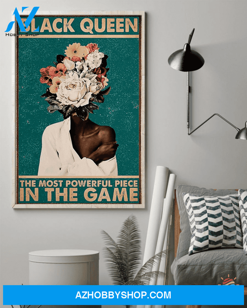 Black Pride Black Queen The Most Powerful Piece Canvas Ch Afro Proud Hippie Poster Canvas Black And Proud 365 Blackity