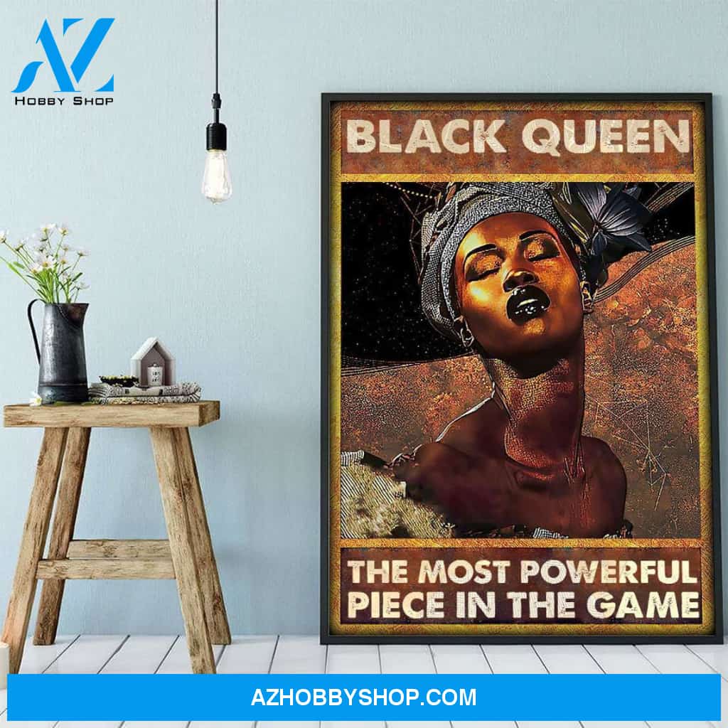 Black Queen In The Game Canvas And Poster, Wall Decor Visual Art 1