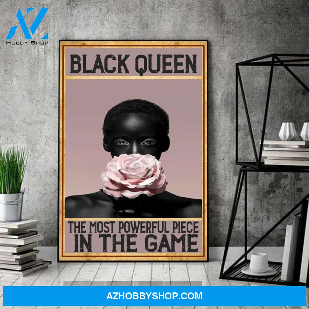 Black Queen In The Game Canvas And Poster, Wall Decor Visual Art