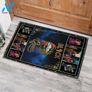 Black Queen Lips Black Pride Pan African Flag Black Girl Doormat